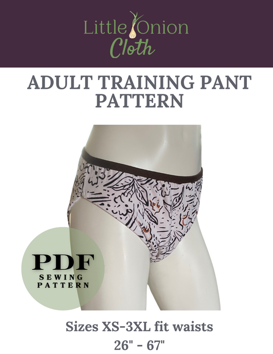 Adult Training Pant PDF Sewing Pattern