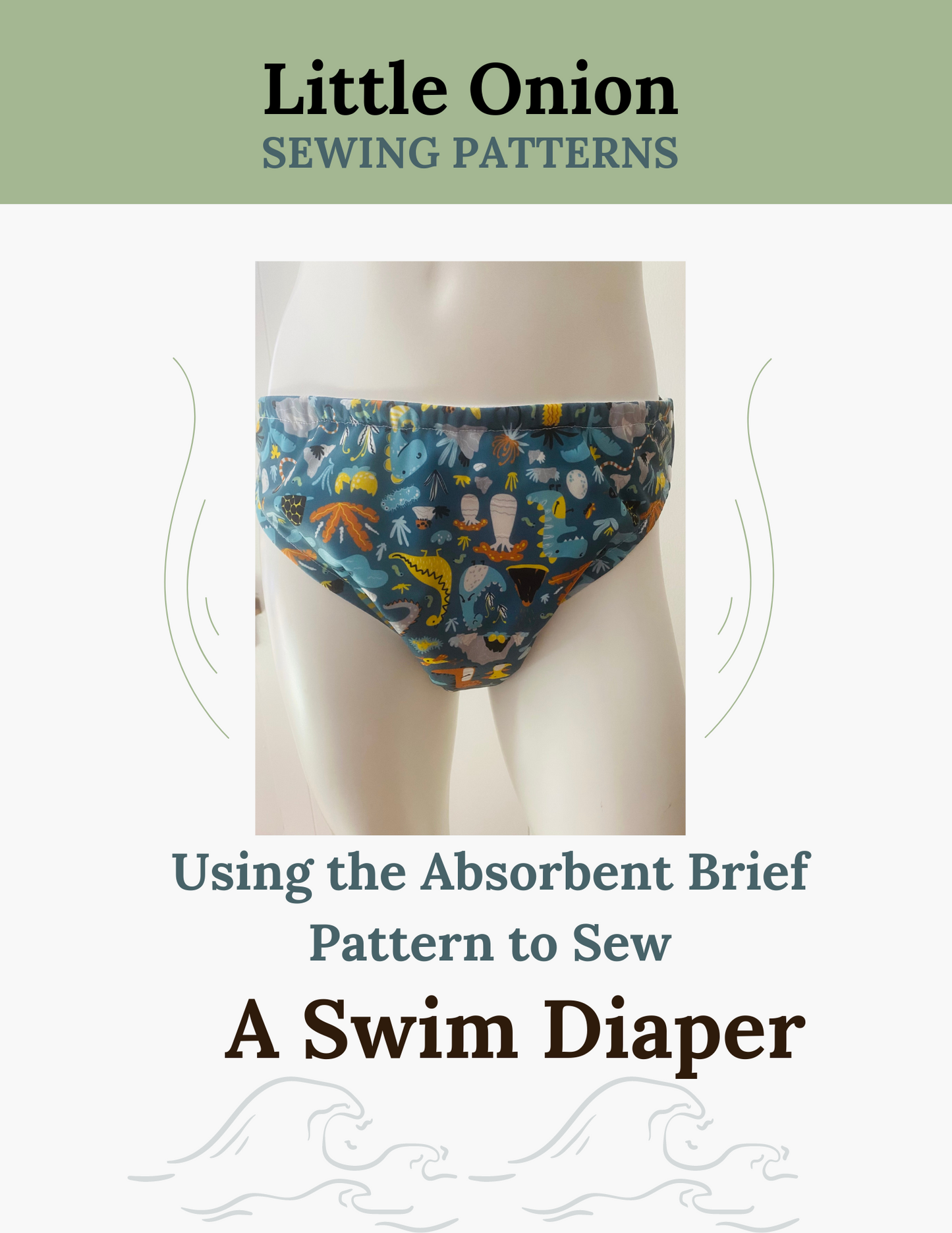 Swim Diaper Guide for Absorbent Brief Pattern