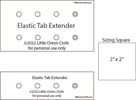 Elastic Waist Tab Extender Sewing Pattern – littleonionpatterns