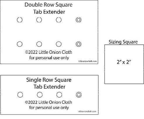 Square Waist Tab Extender Sewing Pattern – littleonionpatterns