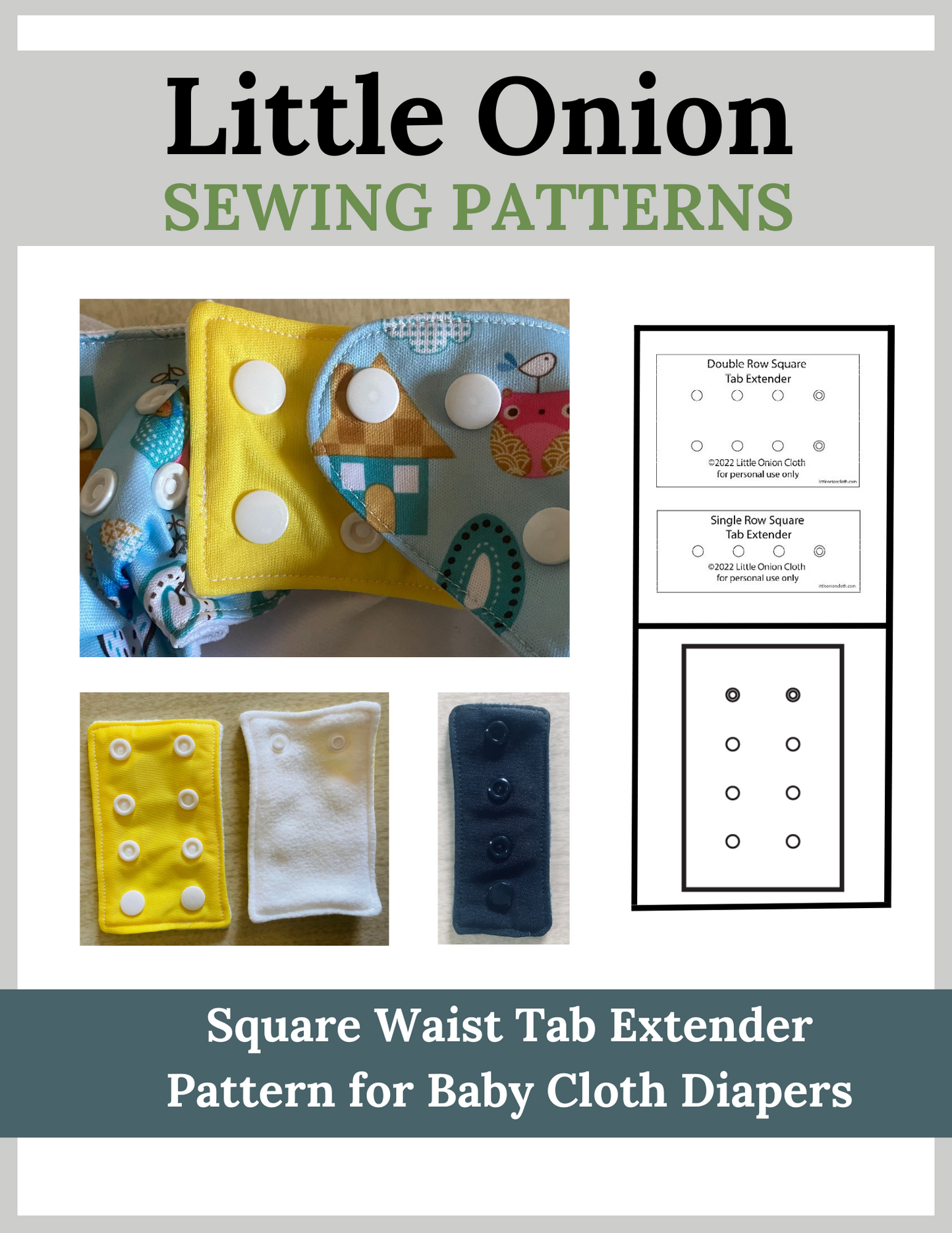 Square Waist Tab Extender Sewing Pattern